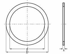 DIN 988 Shim Washer drawing