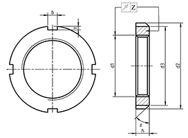 Stainless Steel KM Lock Nut, DIN 981